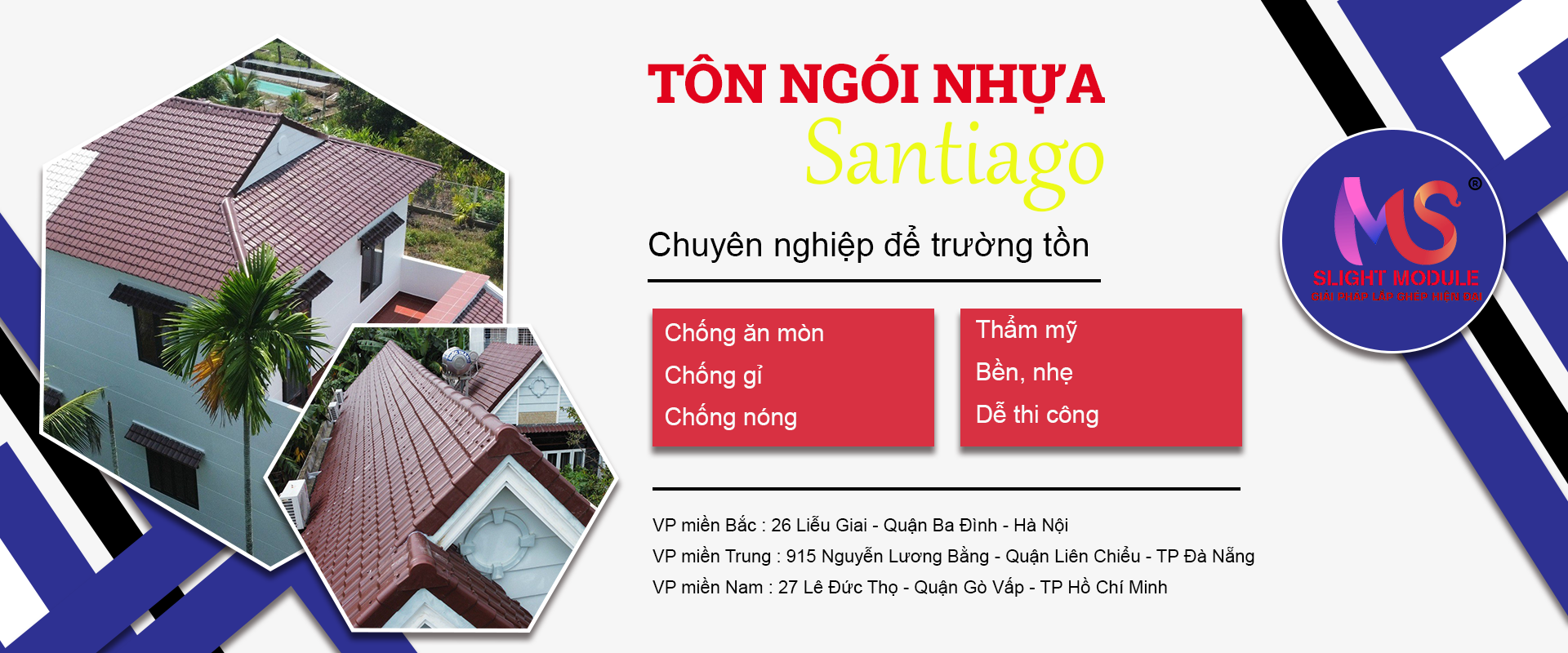 Tôn Ngói nhựa Santiago