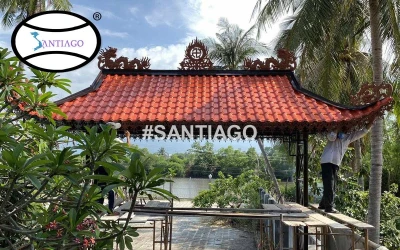 Ngói âm dương cho nhà thờ họ, đình chùa, nhà gỗ: nhựa hay đất nung?