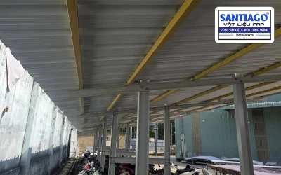 Xà gồ composite cho mái hiên, mái che sân: SF-60 hay SF-80?