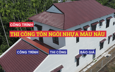 Tổng hợp Tôn Ngói Nhựa PVC/ASA màu NÂU CÀ PHÊ độc lạ!