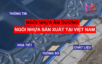 Ngói nhựa Trang Trí Âm Dương Santiago - sản xuất tại Việt Nam.