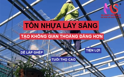 Tạo không gian thoáng đãng hơn với Tôn Nhựa Lấy Sáng.