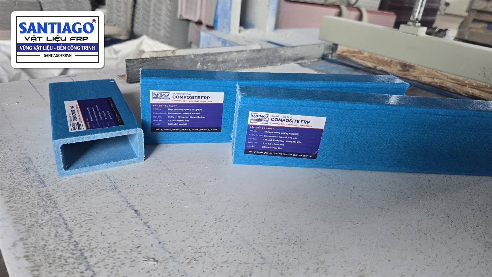 Xà gồ hộp composite SF-160 có nhãn