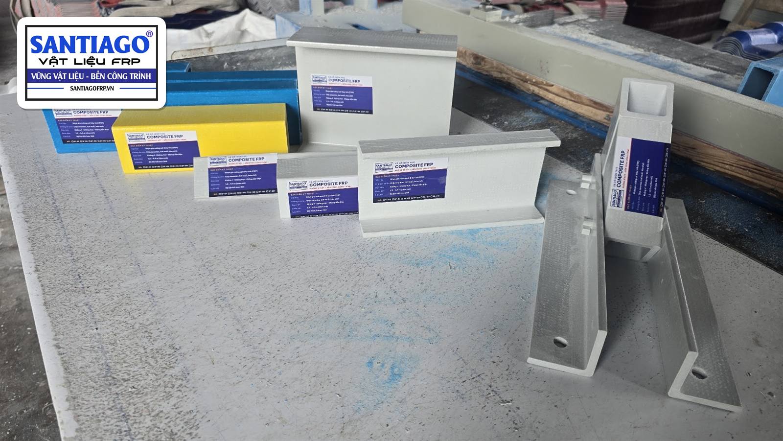 Xà gồ composite và bát liên kết FRP