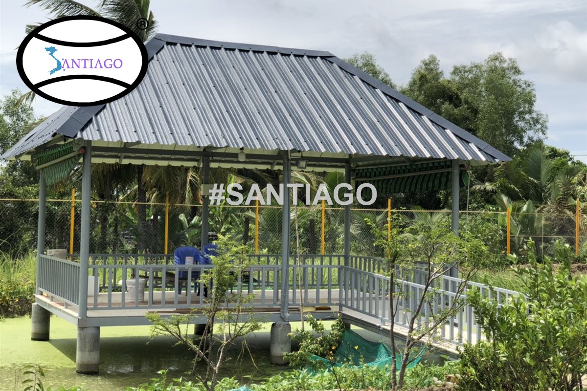 Chòi nghỉ lợp tôn nhựa Santiago