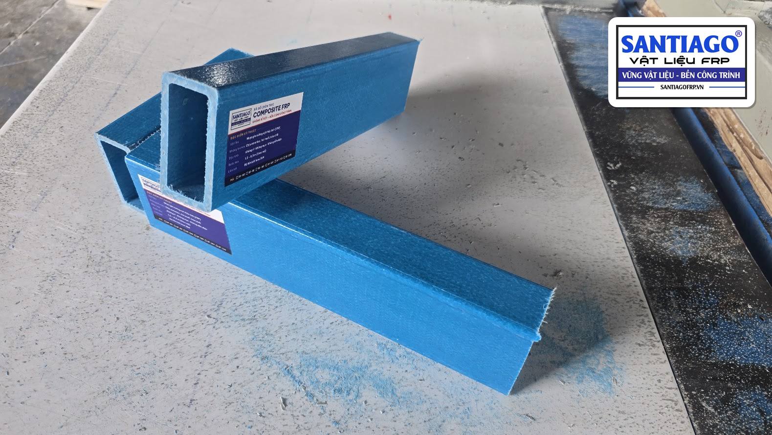 Xà gồ hộp composite SF-120 (120 × 60 mm) màu xanh